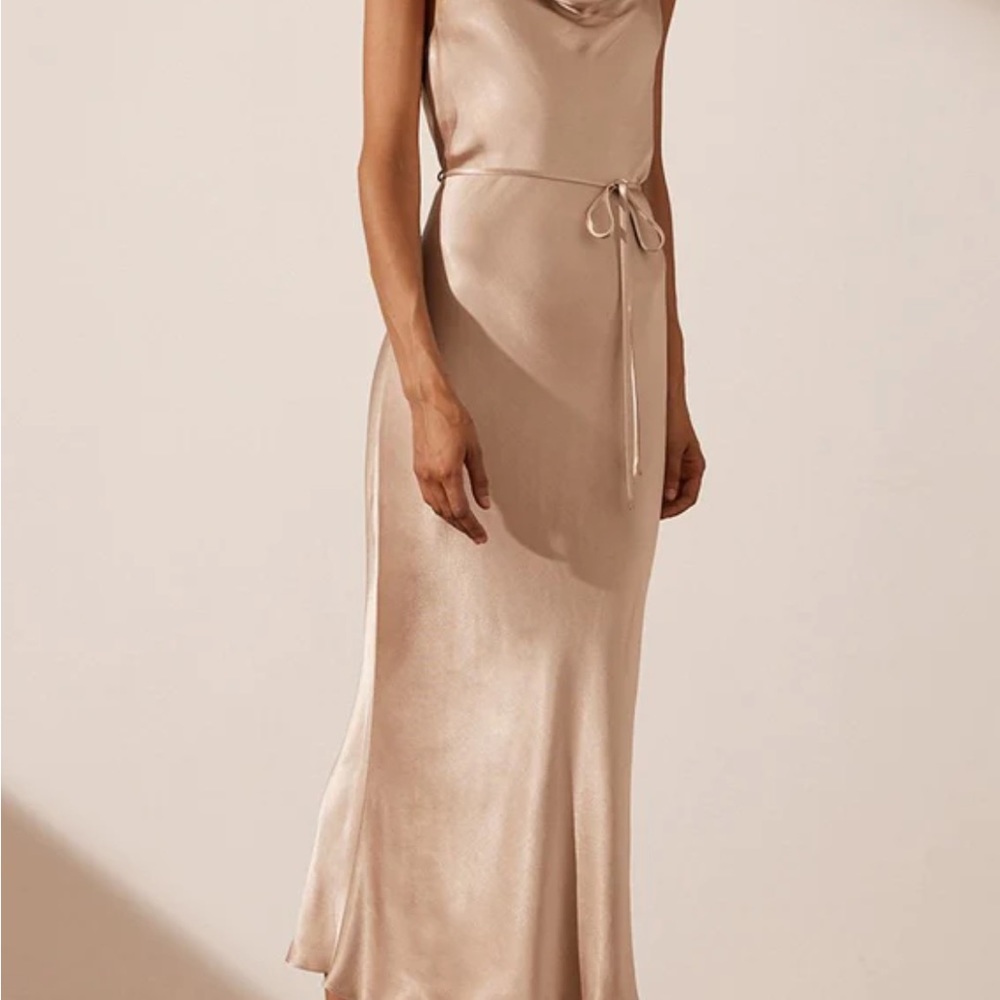Shona Joy Satin Midi Gown